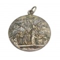 vechi pandantiv religios " Arhanghelul Rafael ". aliaj argint. cca 1900 Franta